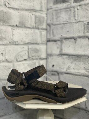 Teva Hurricane XLT Sandals Mens 7 Wavy Trail Olive Hiking Strappy Comfort Shoes